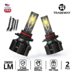 U12 LED Headlight Bulbs – 20,000LM | 70W High Output | 6500K Cool White