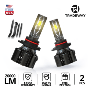 U12 LED Headlight Bulbs – 20,000LM | 70W High Output | 6500K Cool White