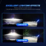 U12 LED Headlight Bulbs – 20,000LM | 70W High Output | 6500K Cool White