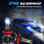 U12 LED Headlight Bulbs – 20,000LM | 70W High Output | 6500K Cool White
