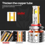 X1 LED Headlight Bulbs – 50,000LM | 240W High Output | 6500K Cool White