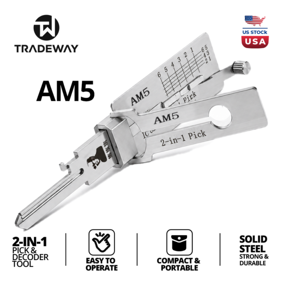 AM5 2-in-1 Key Decoder Tool with FREE 16-Piece Practice Kit
