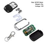 Universal 433MHz Garage Door & Gate Opener Remote Control Key Fob (2-100 Pack)