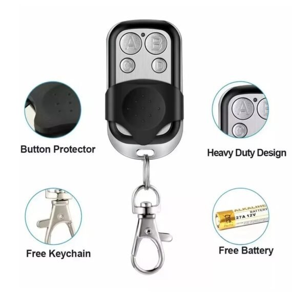 Universal 433MHz Garage Door & Gate Opener Remote Control Key Fob (2-100 Pack)
