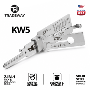 KW5 V.2 2-in-1 Key Decoder Tool with FREE 16-Piece Practice Kit